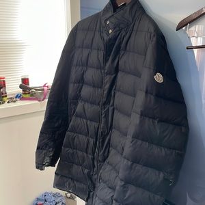 Moncler Size 5 Navy Down Coat in great shape!